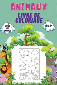 Animaux Livre de Coloriage Pour Les Enfants, Âge 3+