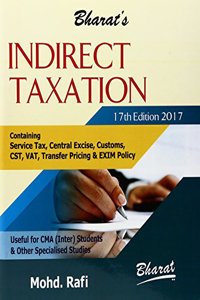 Indirect Taxation (Useful For CMA (inter) Students & Other Specialised Studies)