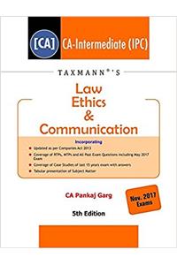 Law Ethics & Communication (CA-IPC) -(November 2017 Exams)