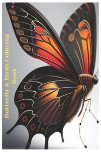 Birds & Butterfly Coloring Book