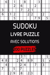 Sudoku Livre Puzzle Avec Solutions 200 Puzzles