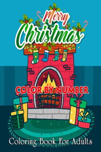 Merry Christmas Color By Number Coloring Book For Adults
