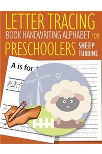 Letter Tracing Book Handwriting Alphabet for Preschoolers Sheep and Turbine