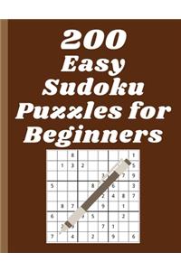 200 Easy Sudoku Puzzles for Beginners