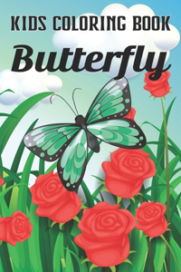 Kids Coloring Book Butterfly