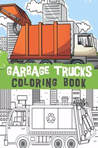 Garbage trucks coloring book