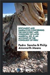 Document and Narratives Concerning the Discovery and Conquest of Latin America, No. II