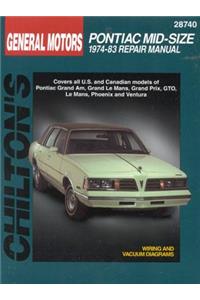Pontiac Mid-Size Cars, 1974-83