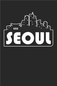 Seoul Notebook - South Korea Gift - Skyline Seoul Journey Diary - South Korea Travel Journal
