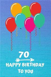 70 Happy Birthday to you
