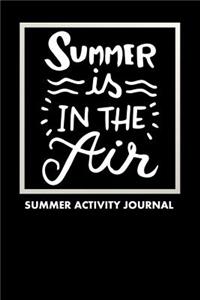 Summer Is In The Air Summer Activity Journal