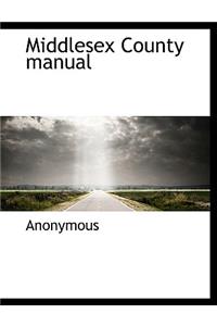 Middlesex County Manual