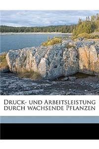 Druck- Und Arbeitsleistung Durch Wachsende Pflanzen