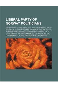 Liberal Party of Norway Politicians
