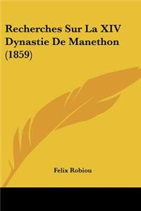 Recherches Sur La XIV Dynastie De Manethon (1859)