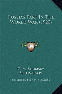 Russia's Part In The World War (1920)