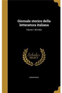 Giornale storico della letteratura italiana; Volume 1-50 Index