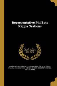 Representative Phi Beta Kappa Orations