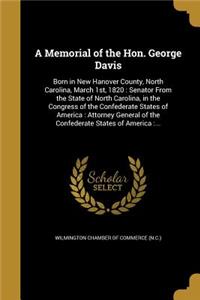 Memorial of the Hon. George Davis