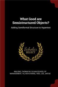 What Good are Semistructured Objects?