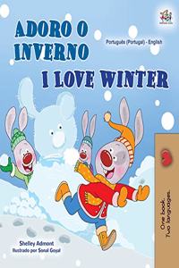I Love Winter (Portuguese English Bilingual Book for Kids- Portugal)