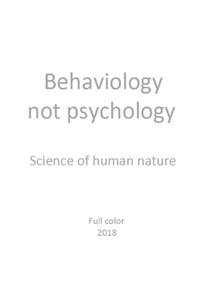 Behaviology: New Science of Human Behaviors