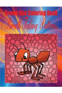 Grown Ups Coloring Book Breath Taking Patterns Mandalas