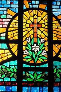 A Stained Glass Window with a Christian Cross Journal