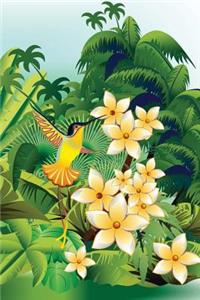Hummingbird Jungle Grid Notebook