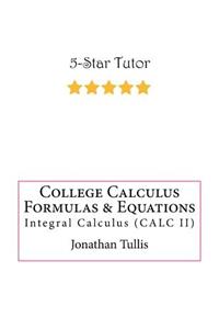 College Calculus Formulas & Equations