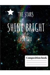 Wide Ruled Composition Notebook with Constellations