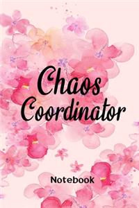 Chaos Coordinator Florals Notebook Journal