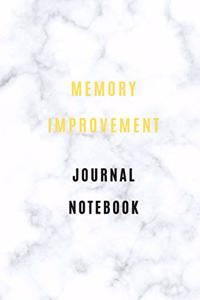 Memory Improvement journal notebook 105 pages 6*9