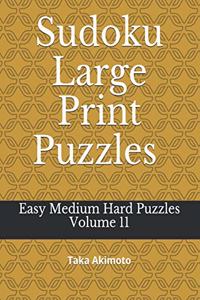Sudoku Large Print Puzzles Volume 11
