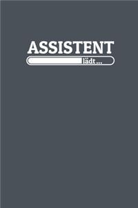 Assistent lädt: Notizen - gepunktet, liniertes Notizbuch - für Notizen, Erinnerungen, Daten - Notizbuch für Assistent in Ausbildung