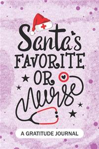 Santa's Favorite OR Nurse - A Gratitude Journal