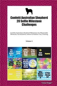 Confetti Australian Shepherd 20 Selfie Milestone Challenges