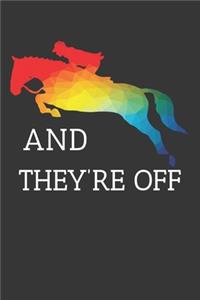 Horse Racing And Theyre Off Notebook