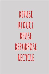 Refuse Reduce Reuse Repurpose Recycle