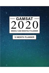 GAMSAT 2020 Weekly and Monthly Planner