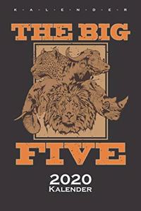 The Big Five Tiere von Afrika Kalender 2020