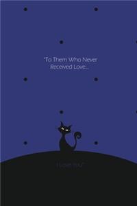 I love You Notebook, Blank Write-in Journal, Dotted Lines, Wide Ruled, Medium (A5) 6 x 9 In (Blue)