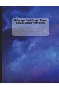 200-Page Graph Paper Composition Notebook