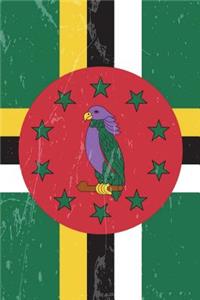 Dominica Flag Journal: Dominica Travel Diary, Dominican Holiday Souvenir Book, Lined Journal to Write in