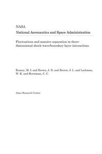 Fluctuations and Massive Separation in Three-Dimensional Shock-Wave/Boundary-Layer Interactions