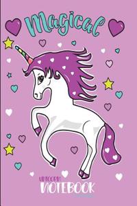 Magical Unicorn Notebook Purple Edition