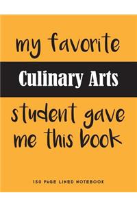 My Favorite Culinary Arts Student Gave Me This Book