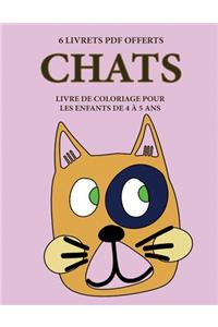 Livre de coloriage pour les enfants de 4 à 5 ans (Chats)