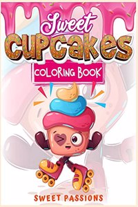 Sweet Cupcakes Coloring book for adults