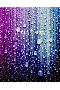 Daily Notes - Colorful Rain Drops